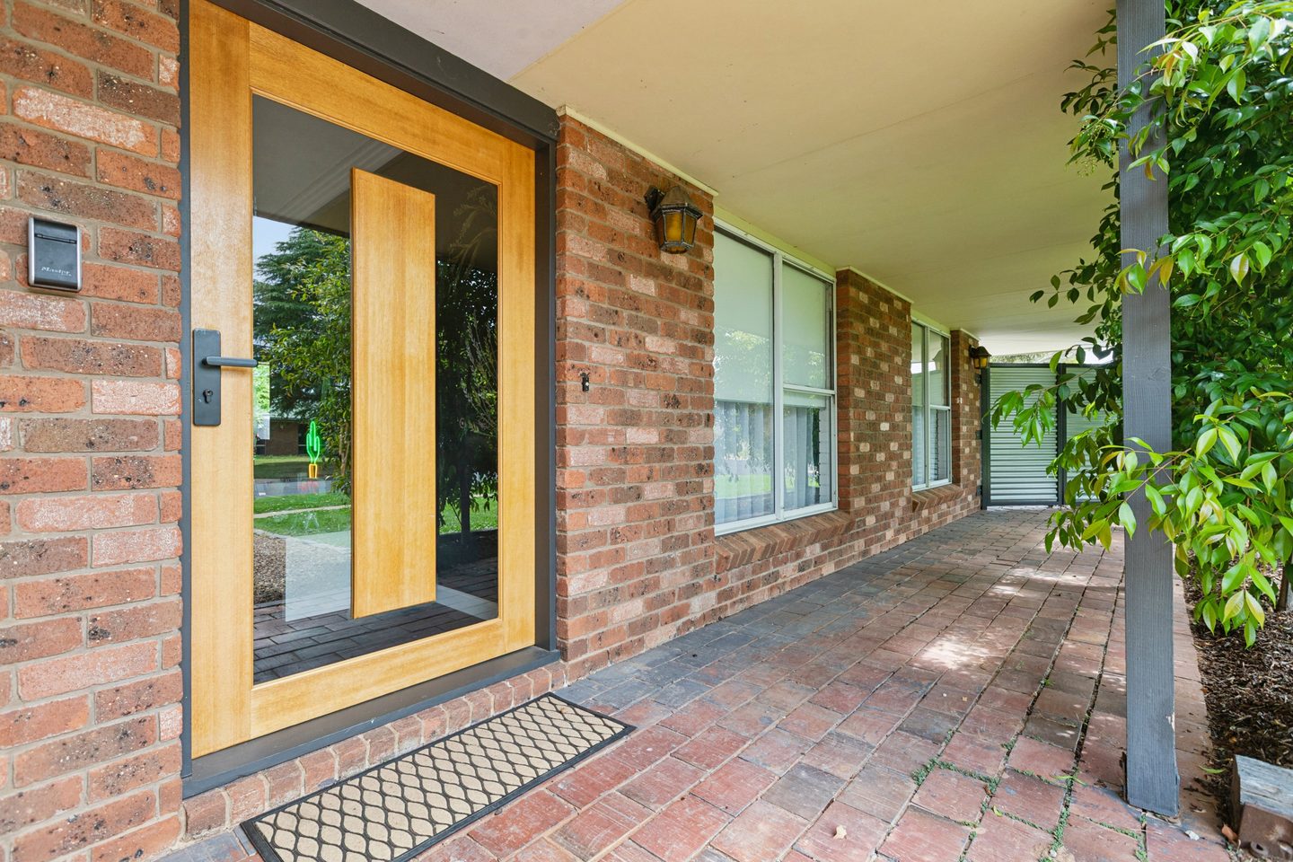 Front door and verandah